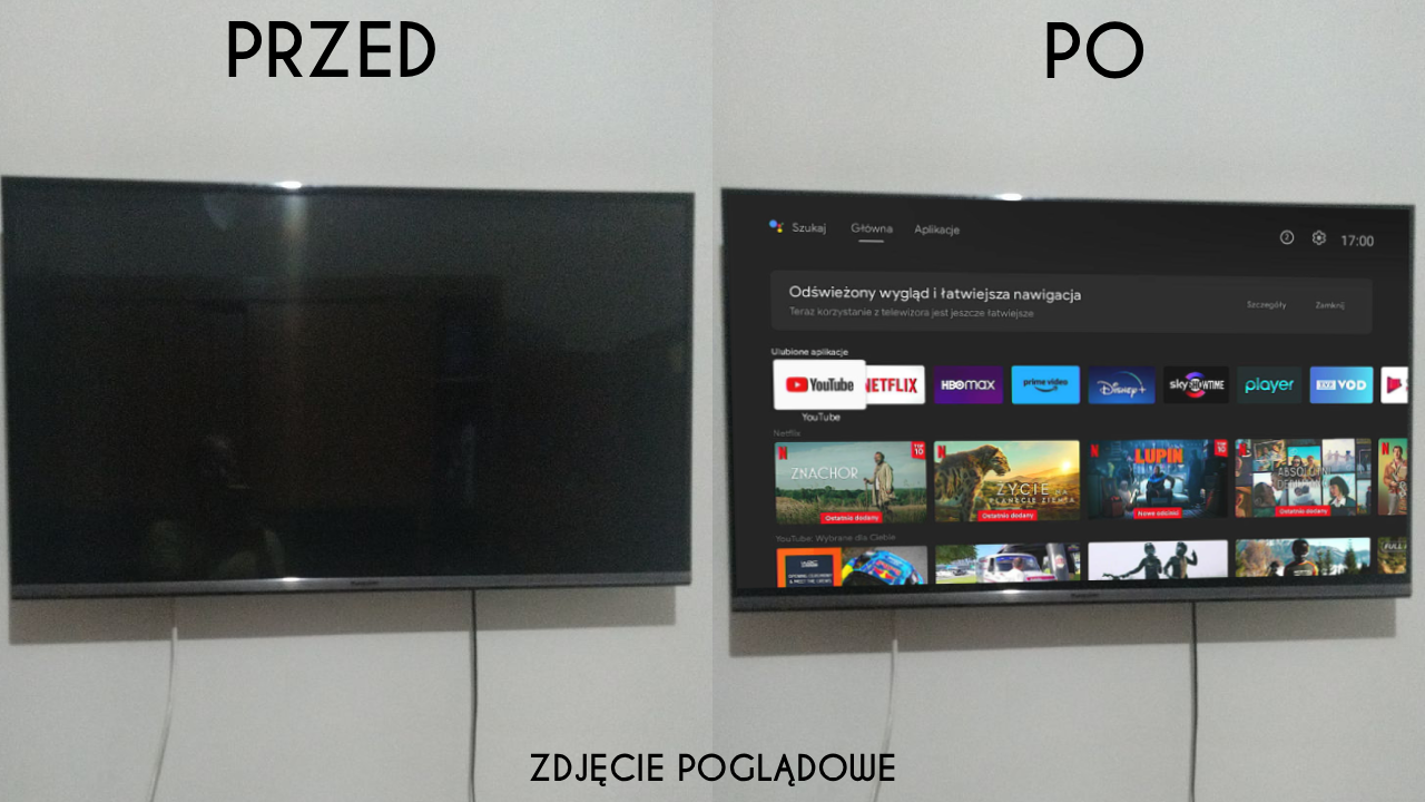 Smart TV Box 4K - pilot z Netflix / YouTube / WiFi 5G / Bluetooth