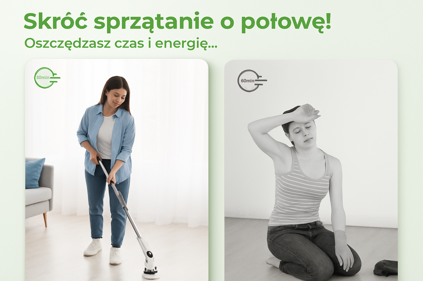 FastClean™ - wyczyść każdą powierzchnie w kilka sekund!