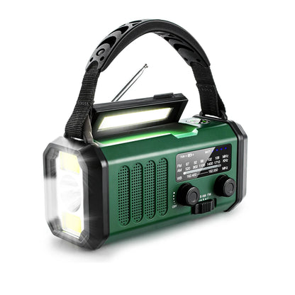 Radio Survivalowe 3w1 -panel słoneczny + korbka + powerbank