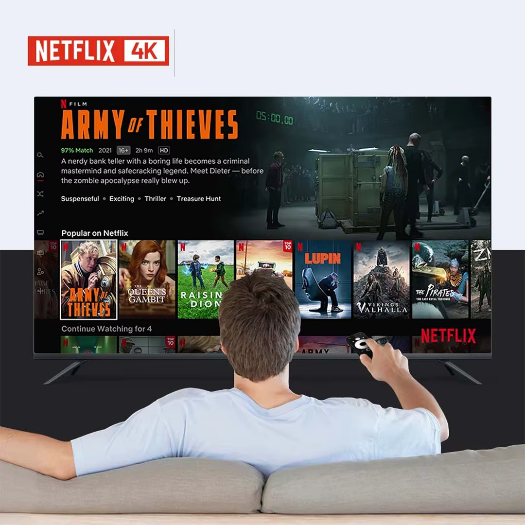 Smart TV Box 4K - pilot z Netflix / YouTube / WiFi 5G / Bluetooth